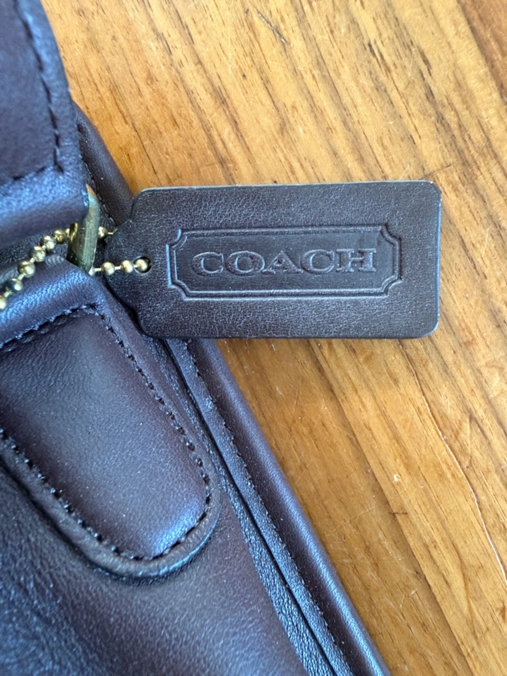 Vintage Coach Leather City Bag 9790 in mahogany color pristine condition - Picture 3 of 15